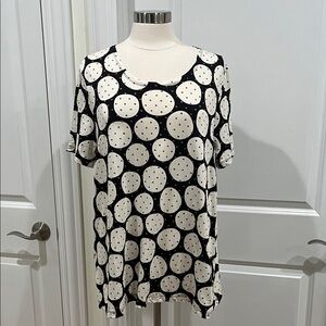 Gudrun Sjoden T-shirt Short Sleeve Circles Size XL